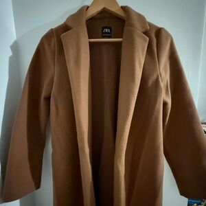 Zara Tan Camel Trench Coat